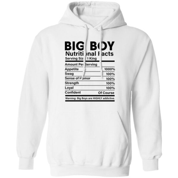 Big Boy Nutritional Facts Shirt