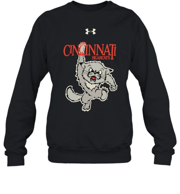 Cincinnati Bearcats Under Armour Heather Black 1990'S Vault Logo Shirt