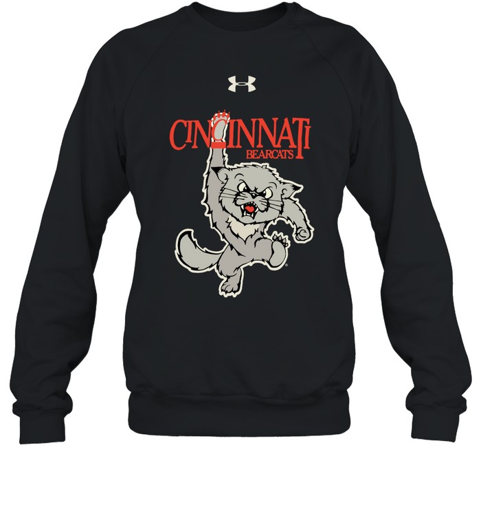 Cincinnati Bearcats Under Armour Heather Black 1990'S Vault Logo Shirt 1