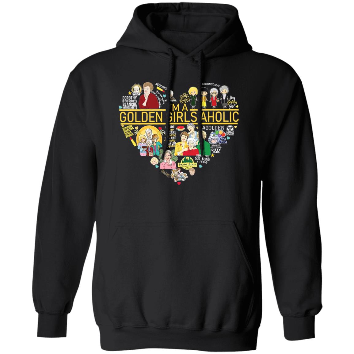 Heart I'M A Golden Girls Aholic Shirt Panetory – Graphic Design Apparel &Amp; Accessories Online