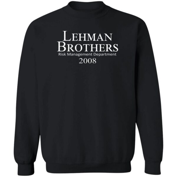 Lehman Brothers Risk Management Department 2008 Shirt