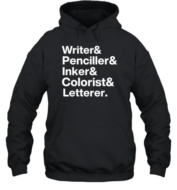 Write Penciller Inker Colorist Letterer Shirt
