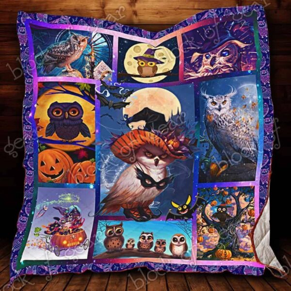 Halloween Owl Fleece Blanket