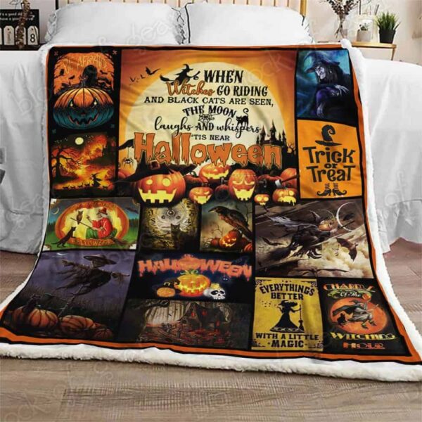 Halloween Witch Fleece Blanket