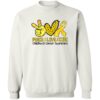 Peace Love Cure Childhood Cancer Awareness Shirt 1