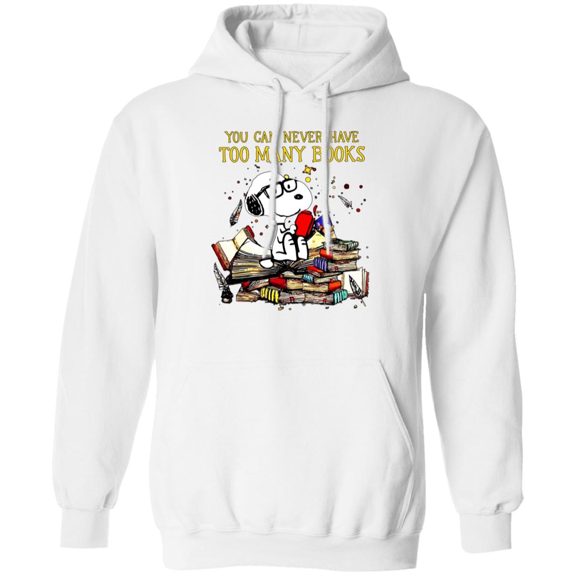 Snoopy You Can Never Have Too Many Books Shirt 1