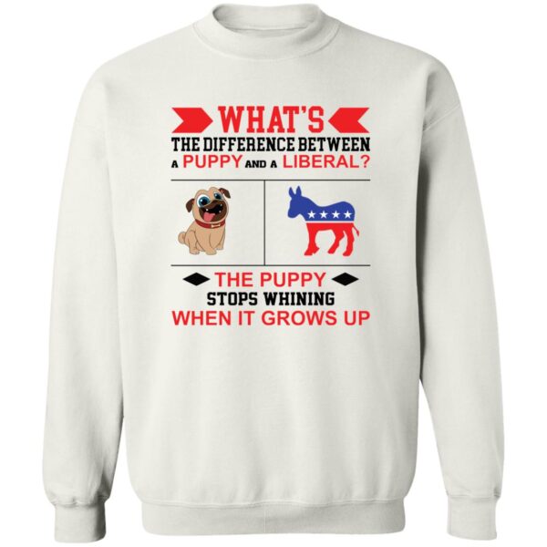 What'S The Difference Between A Puppy And A Liberal The Puppy Shirt