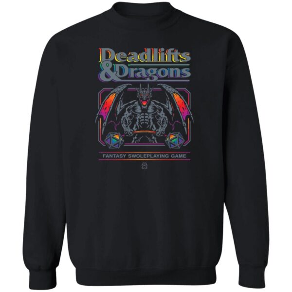 Deadlifts And Dragons Fantasy Swoleplaying Game Shirt
