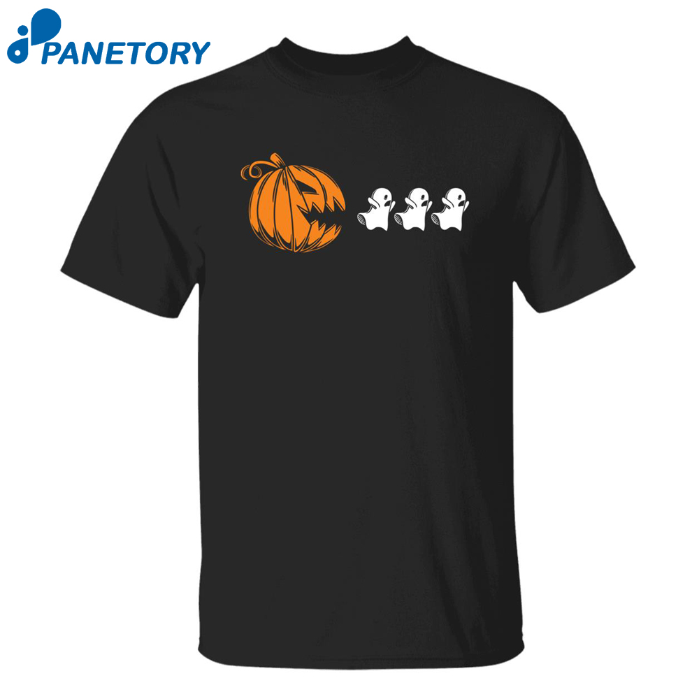 Halloween Pumpkin Pacman Ghost Shirt