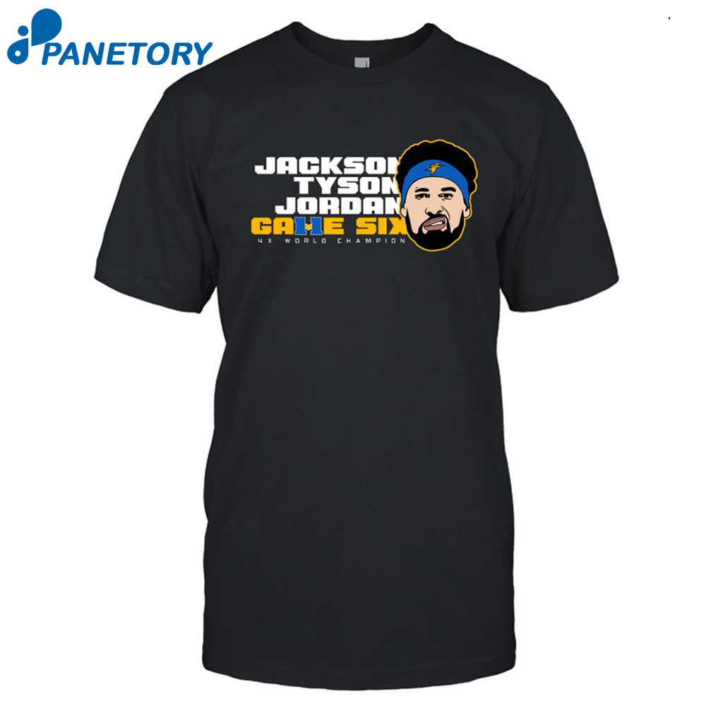 Jackson Tyson Jordan Game Six Warriors Shirt 2