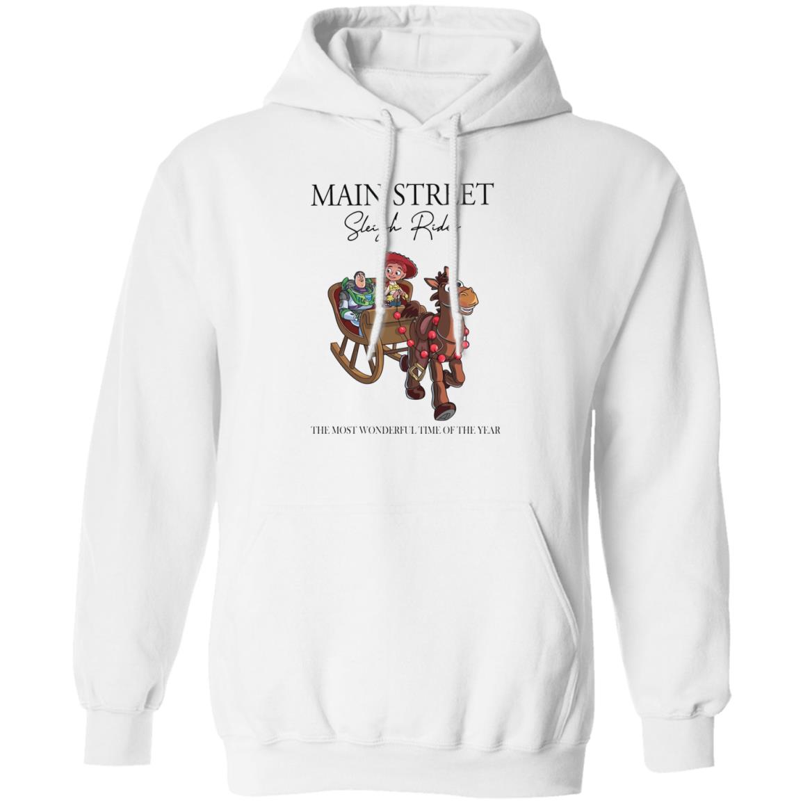 Main Street Sleigh Rides The Most Wonderful Time Of The Year Shirt 1