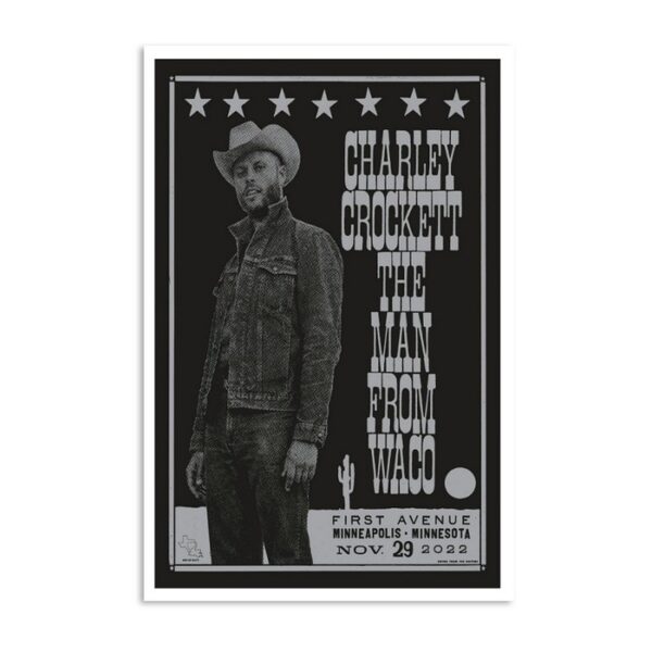 Charley Crockett The Man From Waco Minneapolis Nov 29 Poster
