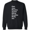 Clair Joan Maxine Jessica Olivia Annalise Molly Jax Shirt 2