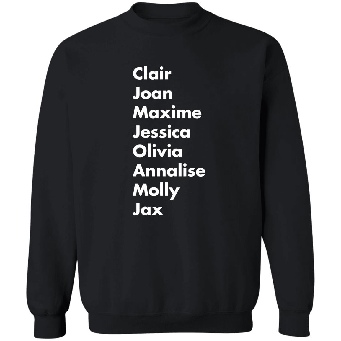 Clair Joan Maxine Jessica Olivia Annalise Molly Jax Shirt 2