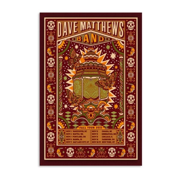 Dave Matthews Band Fall Tour Poster