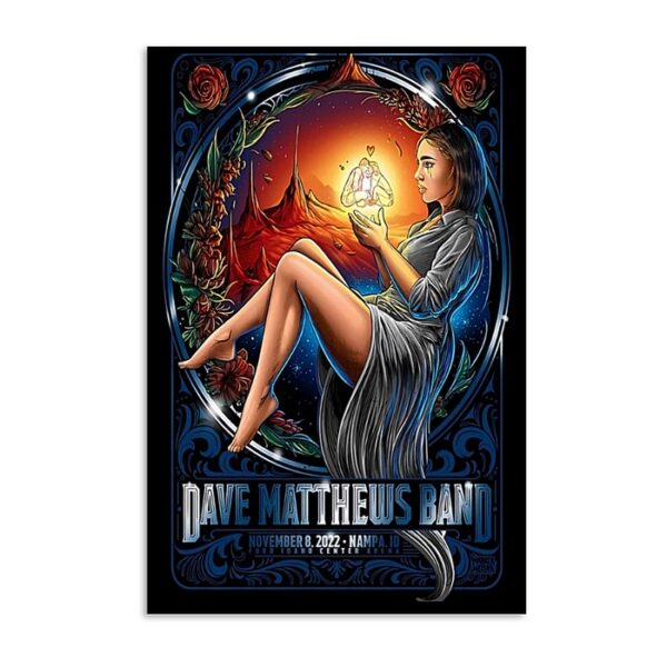 Dave Matthews Band Ford Idaho Center Nampa Id November 8 Poster