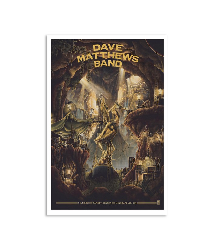 Dave Matthews Band Target Center Minneapolis November 13 Poster