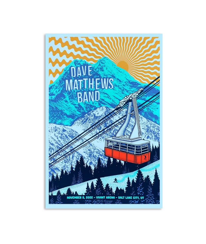Dave Matthews Band Vivint Arena Salt Lake City November 9 Poster