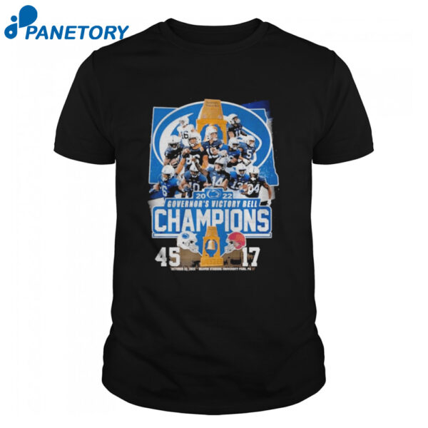Govrnor'S Victory Bell Champions 45 17 Matchup Shirt