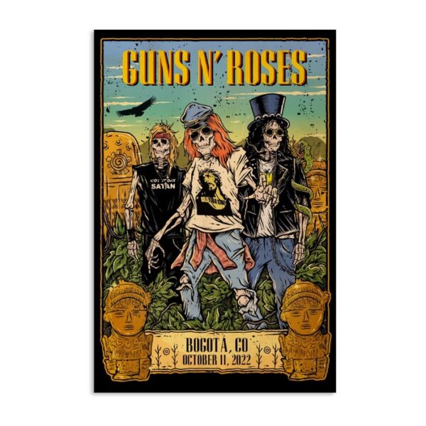 Guns N' Roses Bogota October 11 Poster