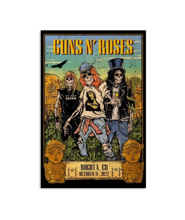 Guns N' Roses Bogota October 11 Poster