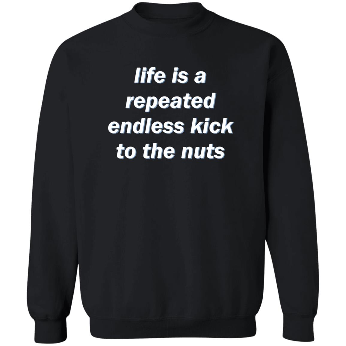 Life Is A Repeated Endless Kick To The Nuts Shirt 2