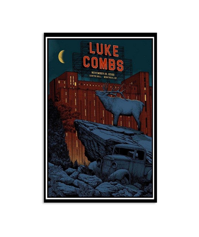 Luke Combs Montreal November 18 Centre Bell Poster