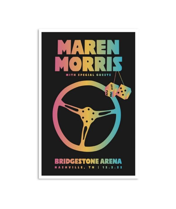 Poster Maren Morris Bridgestone Arena Nashville December 2 Poster