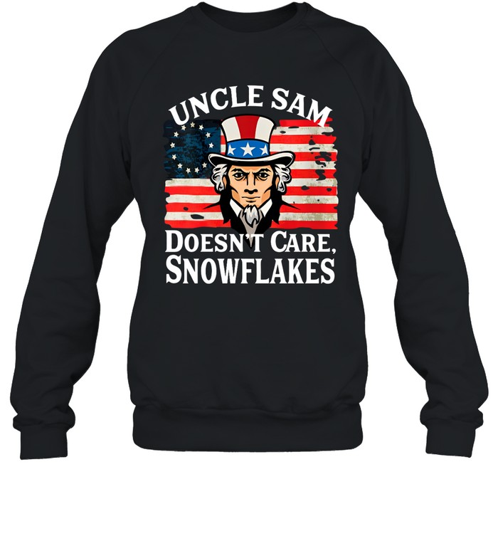 Biden Uncle Sam Doesn'T Care Snowflakes Shirt 1