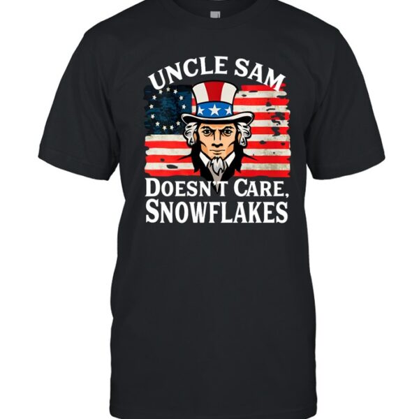 Biden Uncle Sam Doesn't Care Snowflakes Shirt