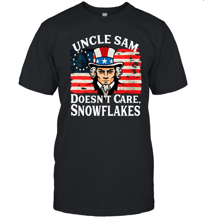 Biden Uncle Sam Doesn'T Care Snowflakes Shirt