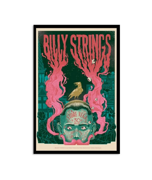 Billy Strings Tour Vega Copenhagen November 30 Poster