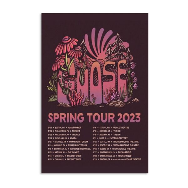 Goose Band Spring Tour 2023 Poster