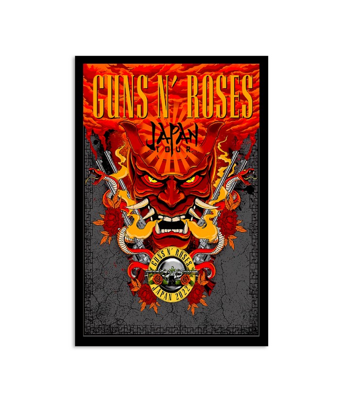Guns N' Roses Tour Japan Poster