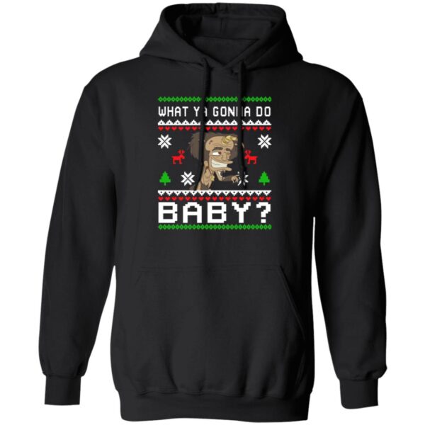 Hormone Monster What Ya Gonna Do Baby Christmas Sweater