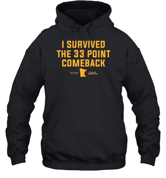 I Survived The 33 Point Comeback Shirt 12