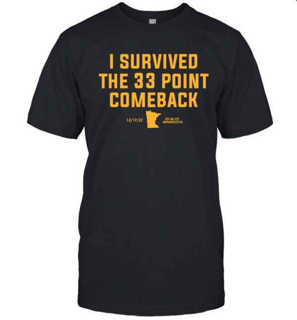 I Survived The 33 Point Comeback Shirt
