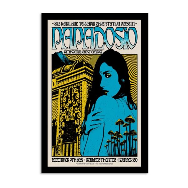 Papadosio December 9th Boulder Theater Boulder Colorado Poster