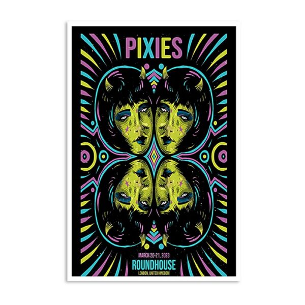 Pixies March 20 21 Roundhouse London Uk Poster