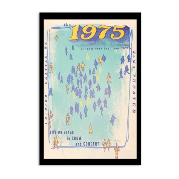 The 1975 December 2 Wamu Theater Seattle Poster