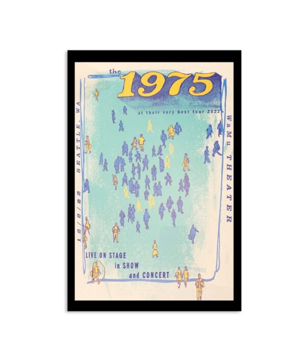 The 1975 December 2 Wamu Theater Seattle Poster