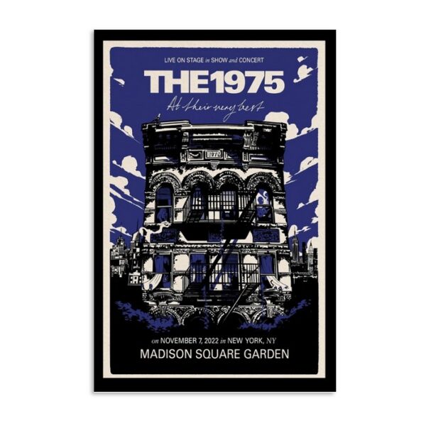 The 1975 Tour New York Madison Square Garden November 7 Poster