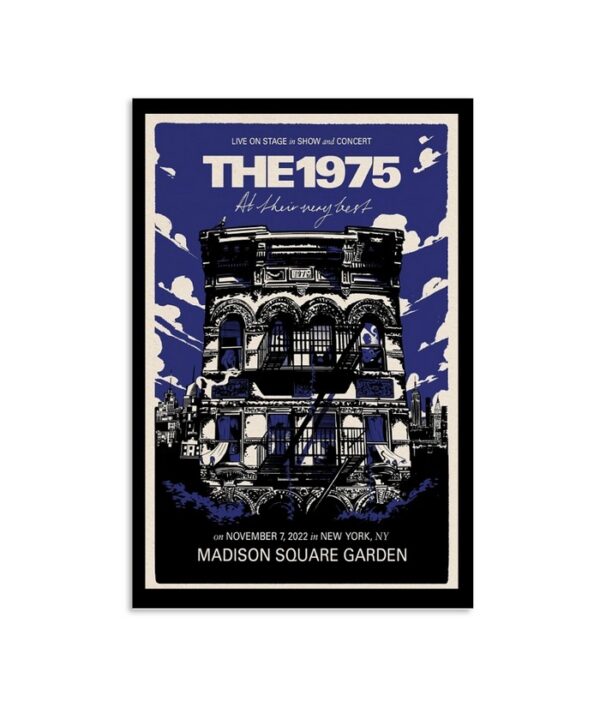 The 1975 Tour New York Madison Square Garden November 7 Poster
