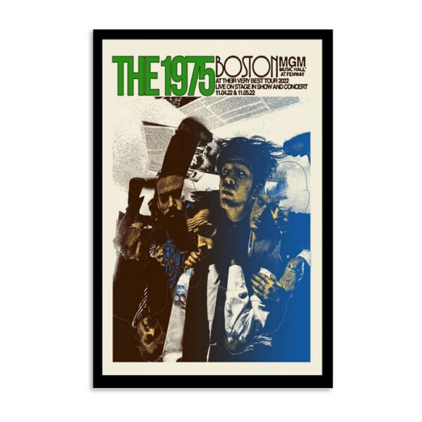 The 1975 Tour November Boston Poster