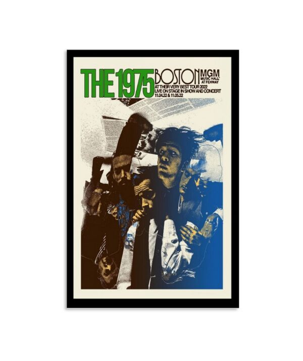 The 1975 Tour November Boston Poster