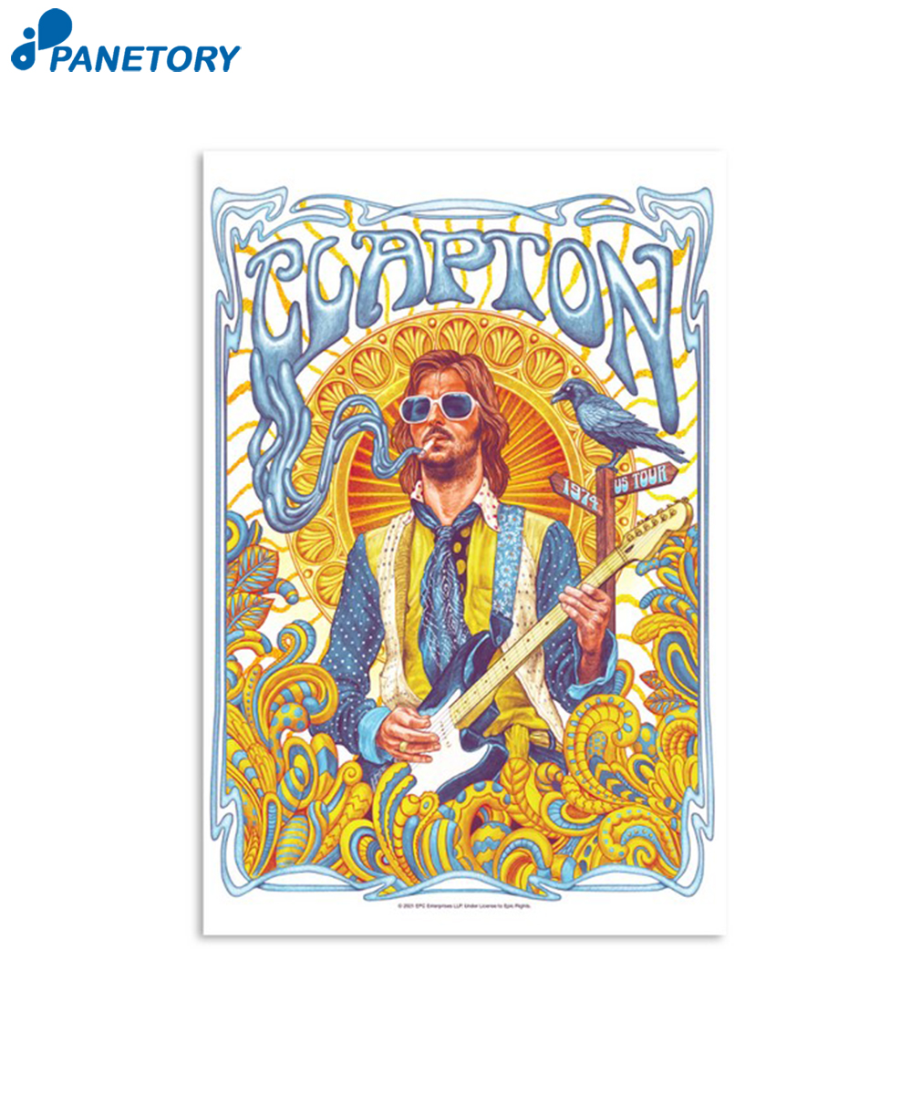 Eric Clapton 1974 Tour Ocean Boulevard Poster