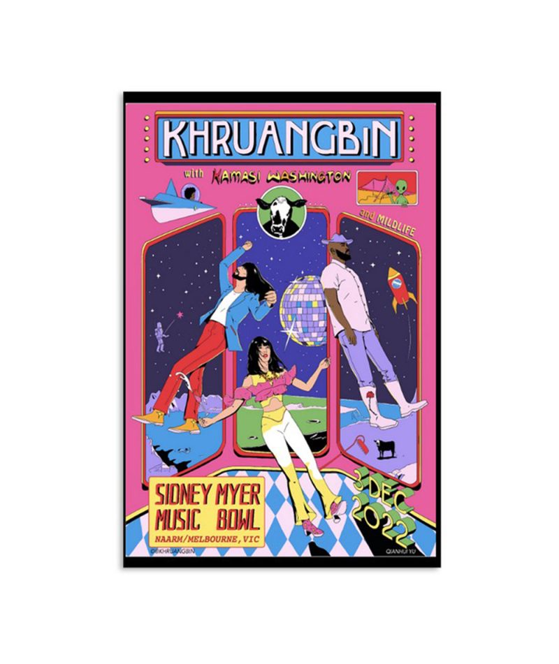 Khruangbin Sidney Myer Music December 3 2022 Melbourne Poster