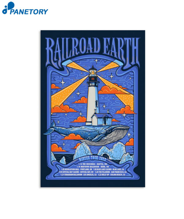 Railroad Earth Winter Tour 2023 Poster