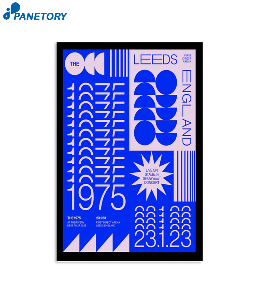 The 1975 First Direct Arena Leeds England January 23 2023 Poster