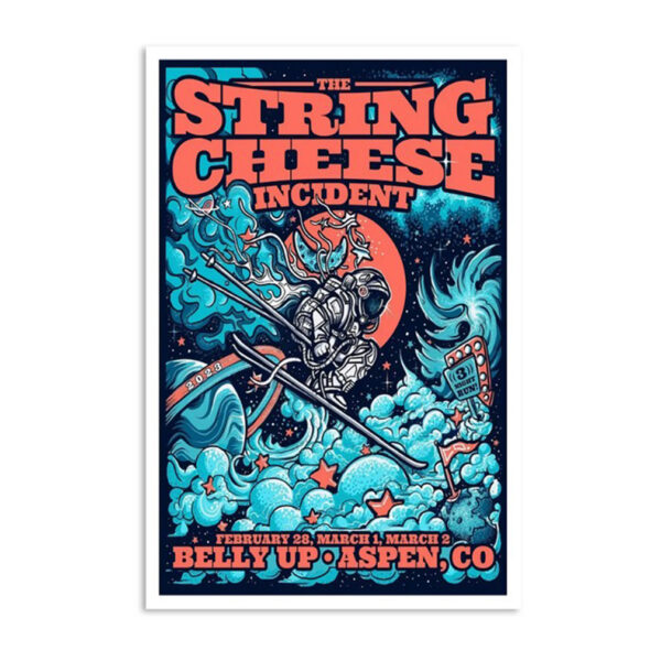 The String Cheese Incident Belly Up Aspen Co Tour 2023 Poster